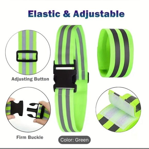 COPY - Reflective Running Gear 6 Pcs Set, High Visibility Security Reflective B… - Picture 2 of 7